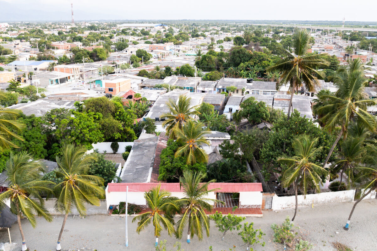Eagle-eye view of Casa Gabito neighborhood
