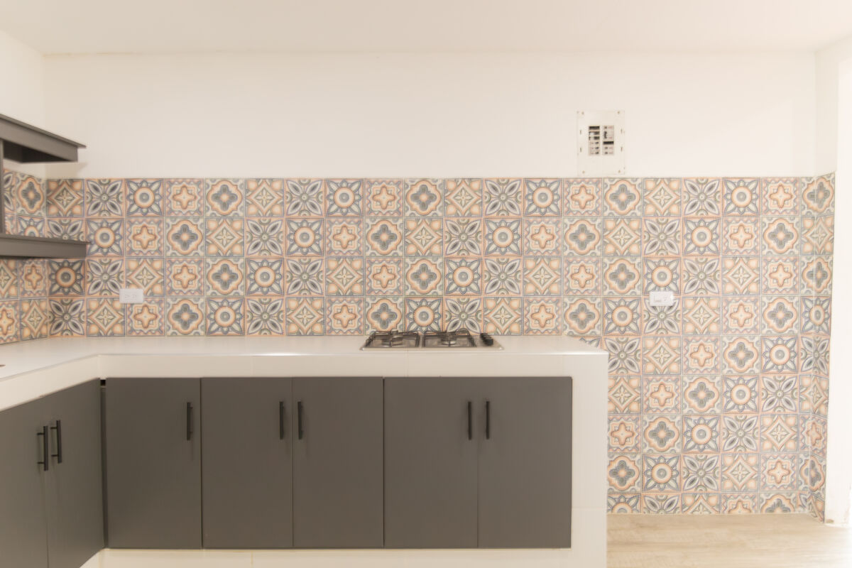 Outdoor kitchen cooking area