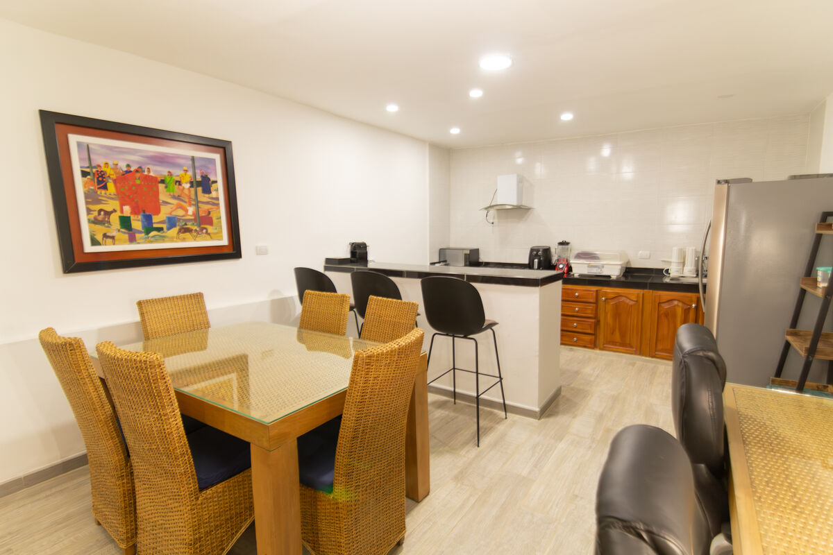 Kitchen appliances and counter