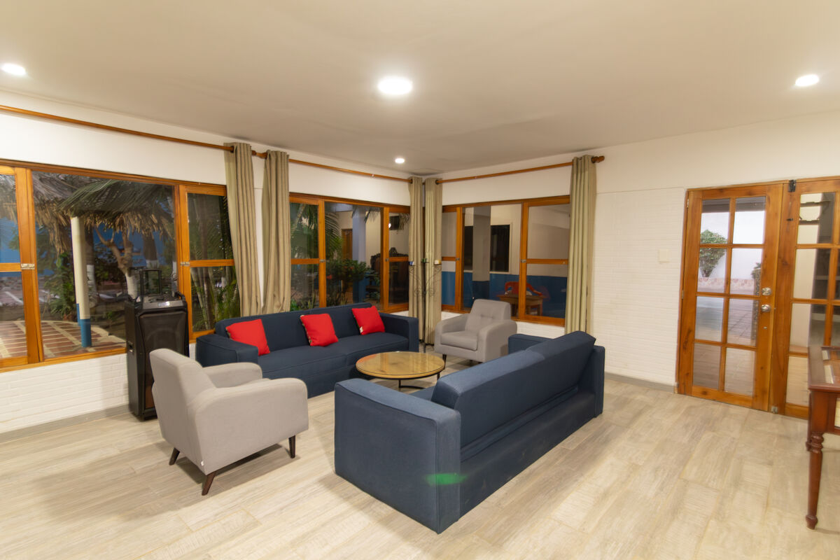 Living room evening ambiance